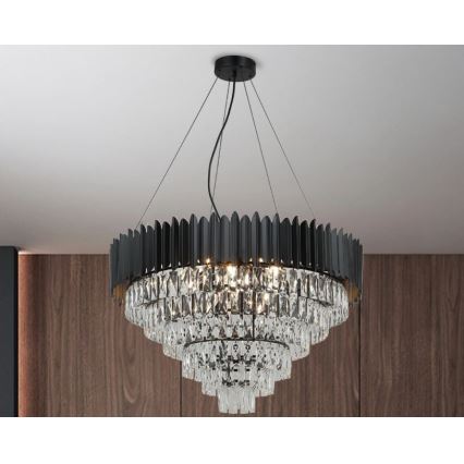 Brilagi - Suspension sur câble CARLOS 11xE14/40W/230V Ø 80 cm