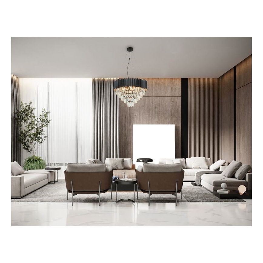 Brilagi - Suspension sur câble CARLOS 9xE14/40W/230V Ø 60 cm