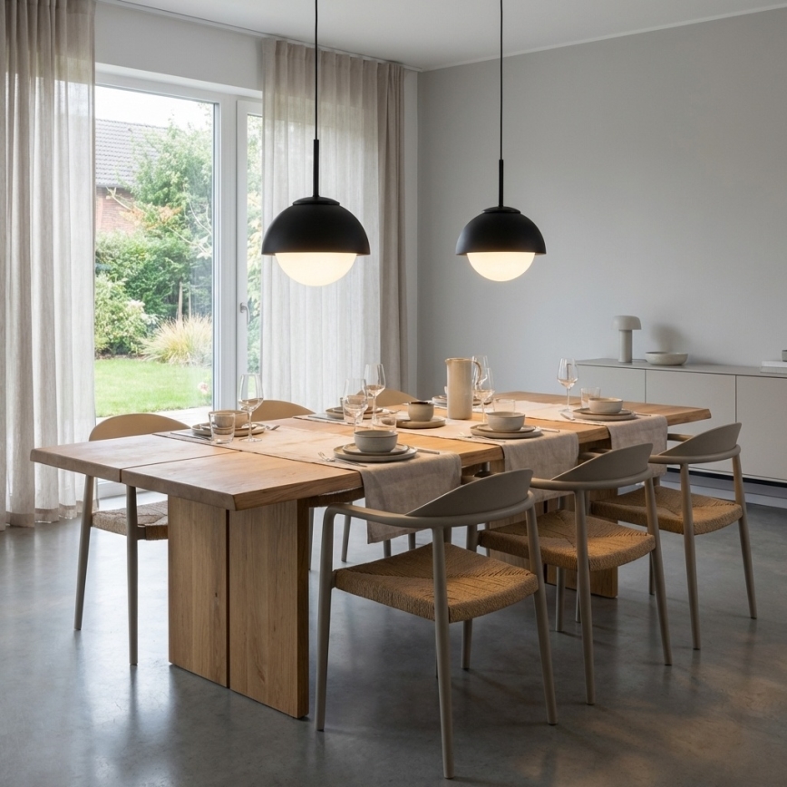 BRILAGI - Suspension sur câble COSMO 1xE27/60W/230V Ø 18 cm noire