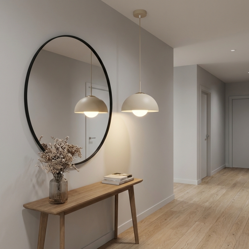 Brilagi - Suspension sur câble COSMO 1xE27/60W/230V Ø 30 cm beige/doré