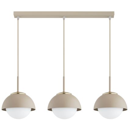 Brilagi - Suspension sur câble COSMO 3xE27/60W/230V beige/doré