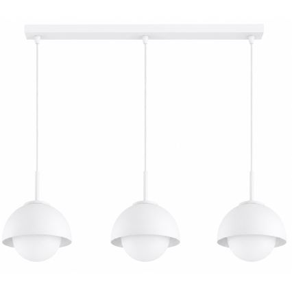 BRILAGI - Suspension sur câble COSMO 3xE27/60W/230V blanche