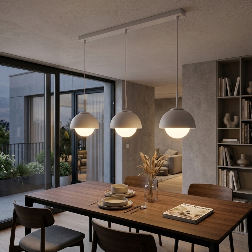 BRILAGI - Suspension sur câble COSMO 3xE27/60W/230V blanche