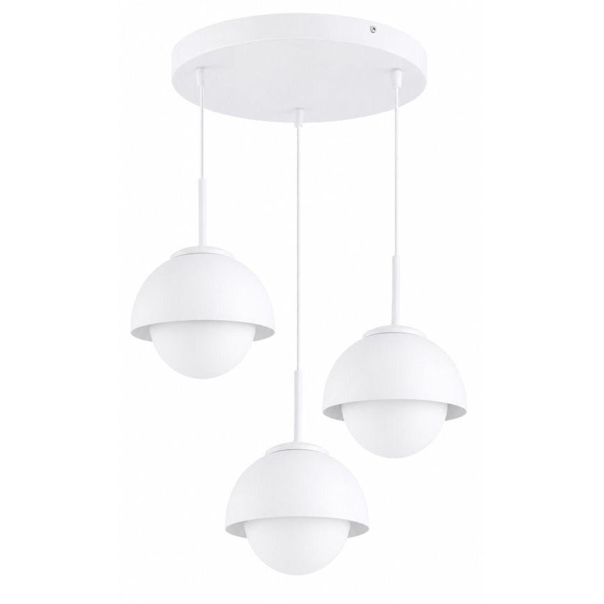 BRILAGI - Suspension sur câble COSMO 3xE27/60W/230V blanche