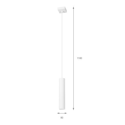 Brilagi - Suspension sur câble CRISPINA 1xGU10/10W/230V blanche