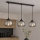 Brilagi - Suspension sur câble DIOR 3xE27/60W/230V noir/gris fumé