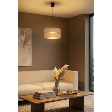 Brilagi - Suspension sur câble DUO-DUO 1xE27/60W/230V Ø 40 cm beige/doré