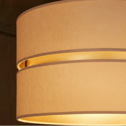 Brilagi - Suspension sur câble DUO-DUO 1xE27/60W/230V Ø 40 cm beige/doré