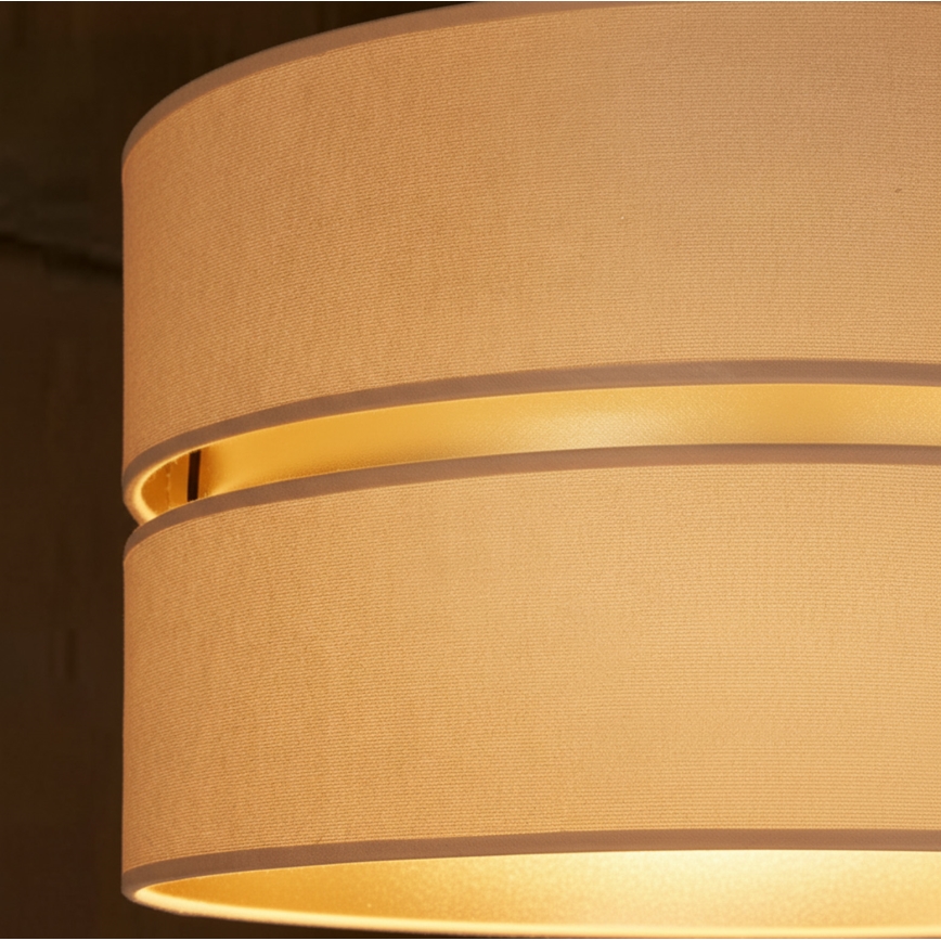 Brilagi - Suspension sur câble DUO-DUO 1xE27/60W/230V Ø 40 cm beige/doré