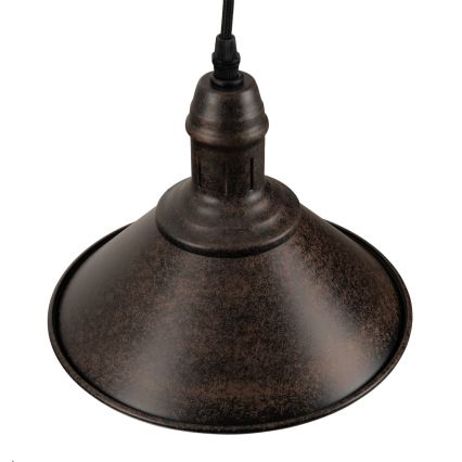 BRILAGI - Suspension sur câble FORGE 1xE27/60W/230V diam. 22 cm marron