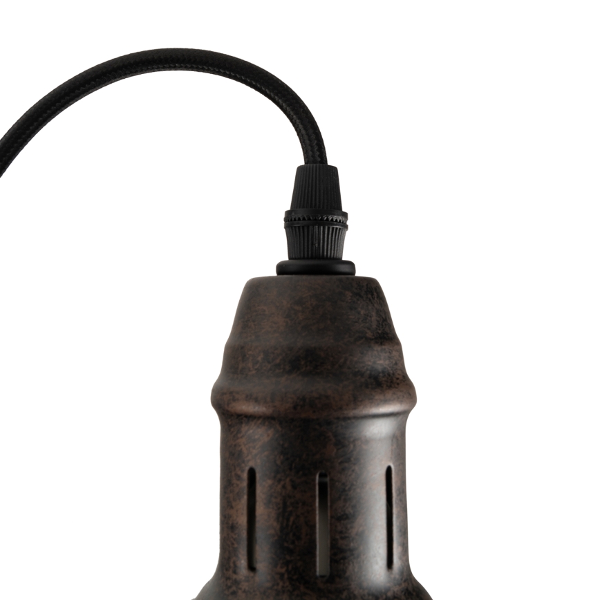 BRILAGI - Suspension sur câble FORGE 1xE27/60W/230V diam. 22 cm marron