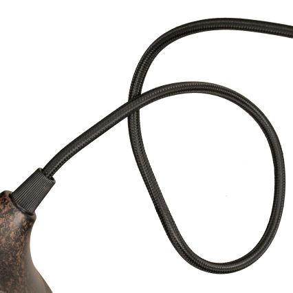 BRILAGI - Suspension sur câble FORGE 1xE27/60W/230V diam. 22 cm marron