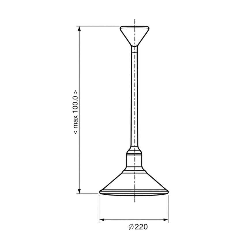 BRILAGI - Suspension sur câble FORGE 1xE27/60W/230V diam. 22 cm marron
