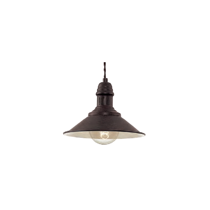Brilagi - Suspension sur câble FORGE 1xE27/60W/230V Ø 22 cm noire