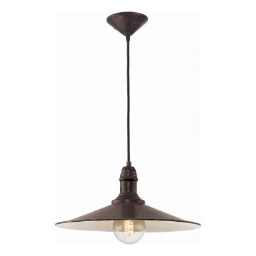 Brilagi - Suspension sur câble FORGE 1xE27/60W/230V Ø 36 cm noire