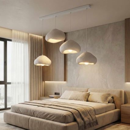 Brilagi - Suspension sur câble LORA 4xE27/40W/230V blanche