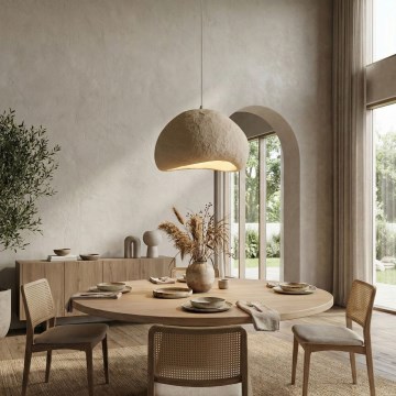 Brilagi - Suspension sur câble LOVAL 1xE27/40W/230V Ø 50 cm beige