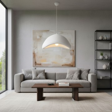 Brilagi - Suspension sur câble LUNA 1xE27/40W/230V Ø 52 cm blanche