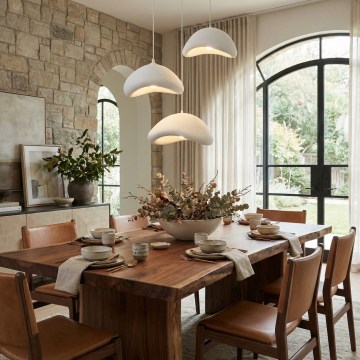 Brilagi - Suspension sur câble LUNA 3xE27/40W/230V Ø 82 cm blanche