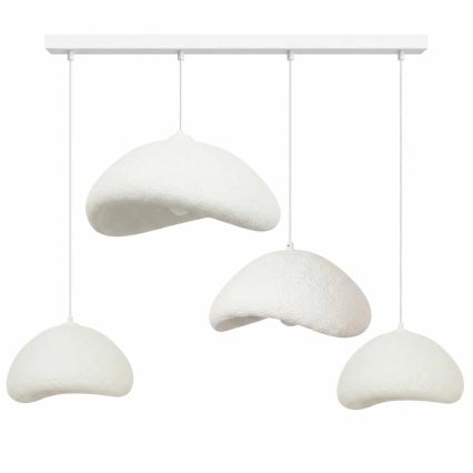 Brilagi - Suspension sur câble LUNA 4xE27/40W/230V blanc