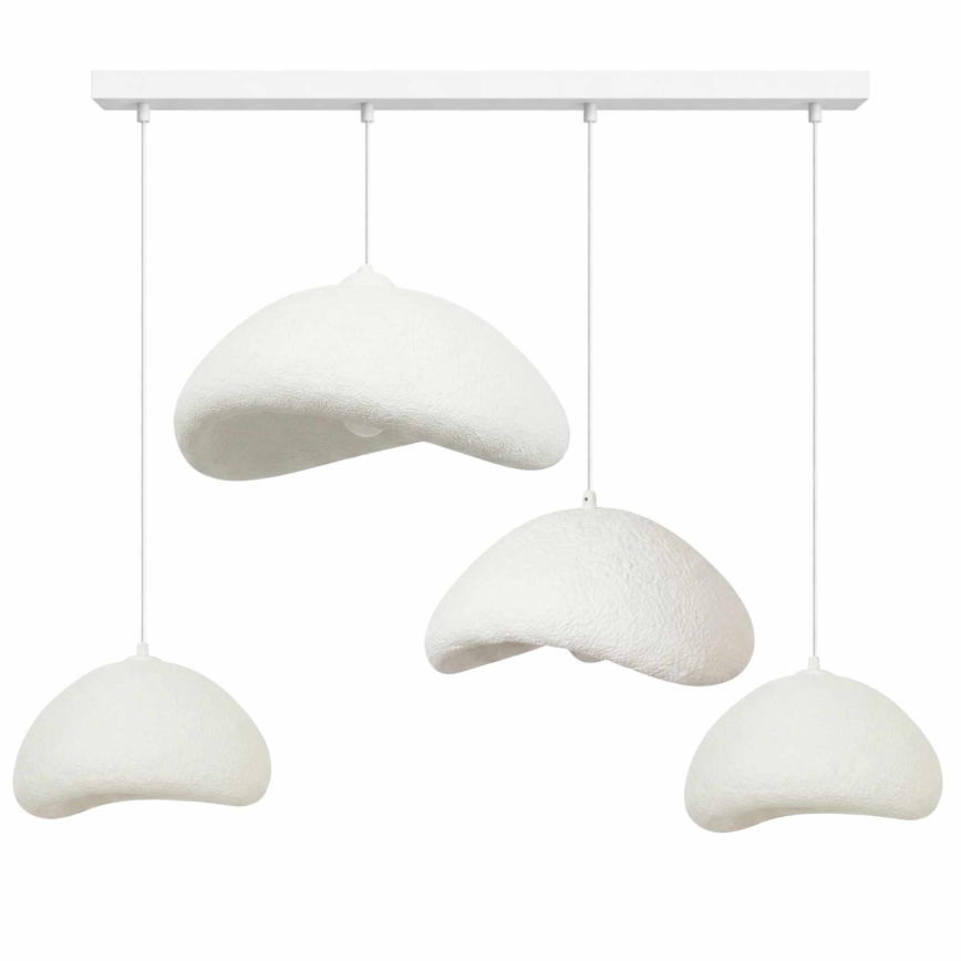 Brilagi - Suspension sur câble LUNA 4xE27/40W/230V blanc