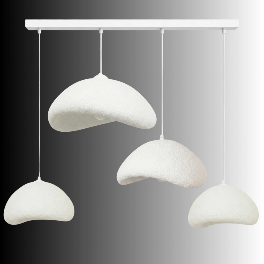 Brilagi - Suspension sur câble LUNA 4xE27/40W/230V blanc