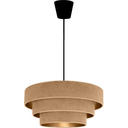 Brilagi - Suspension sur câble LUNETA 1xE27/60W/230V Ø 40 cm beige/doré