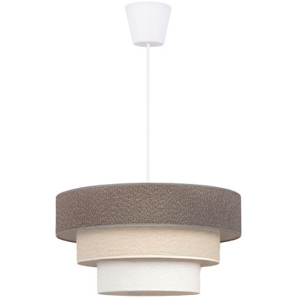 Brilagi - Suspension sur câble LUNETA 1xE27/60W/230V Ø 40 cm gris/crème/blanc