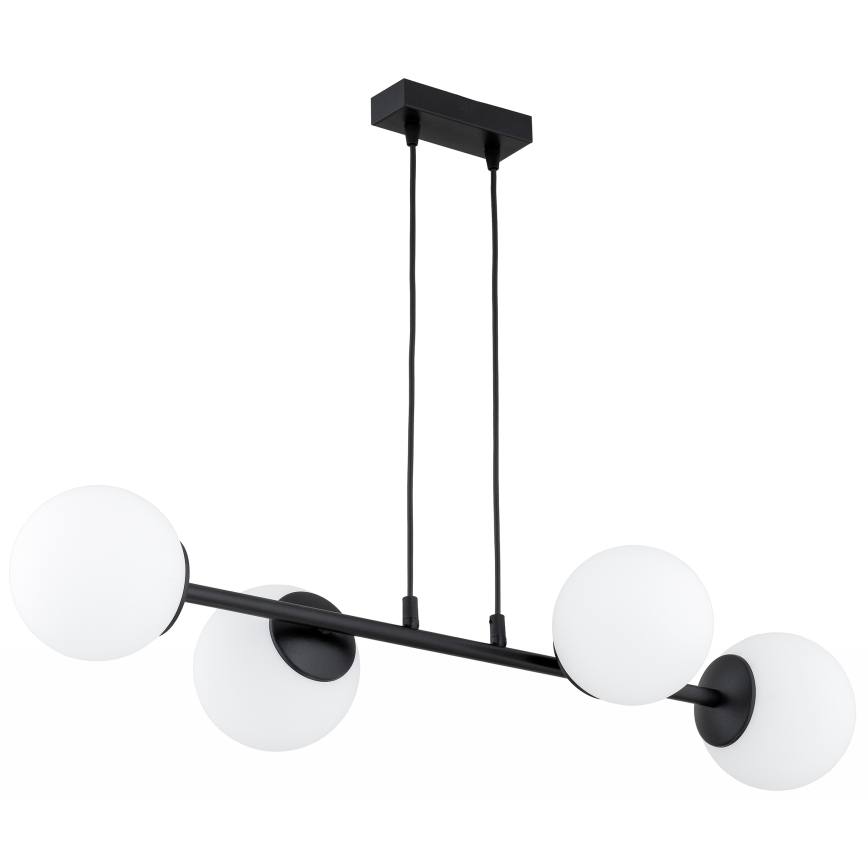 Brilagi - Suspension sur câble MILO 4xE27/60W/230V noire