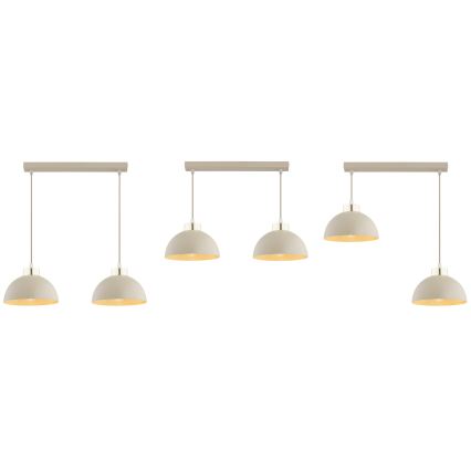 Brilagi - Suspension sur câble MOON 2xE27/60W/230V beige/doré