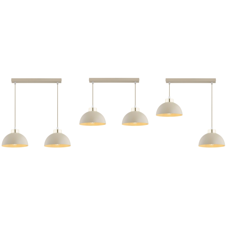 Brilagi - Suspension sur câble MOON 2xE27/60W/230V beige/doré