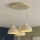 Brilagi - Suspension sur câble MOON 3xE27/60W/230V beige/doré