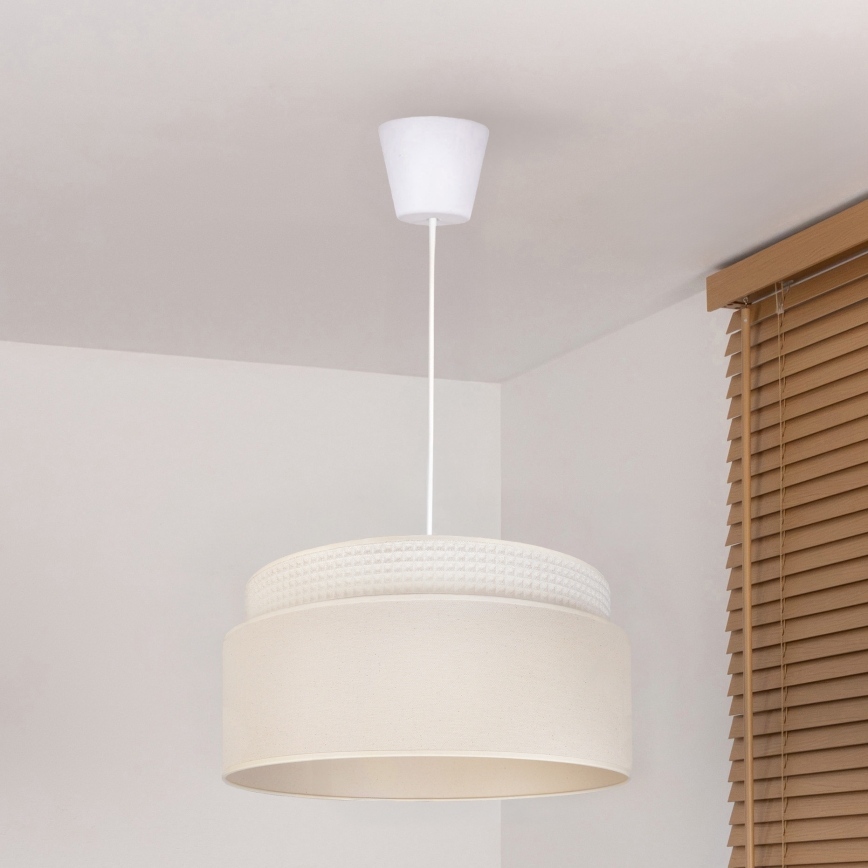 Brilagi - Suspension sur câble PADOVA 1xE27/60W/230V Ø 40 cm crème
