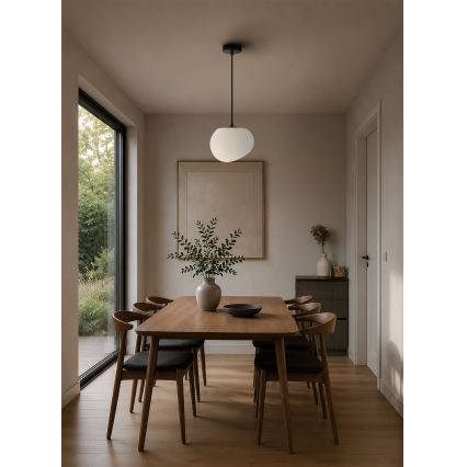 BRILAGI - Suspension sur câble PEBBLES 1xE27/40W/230V Ø 20 cm noire