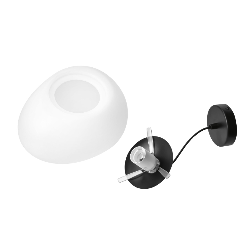 BRILAGI - Suspension sur câble PEBBLES 1xE27/40W/230V Ø 30 cm noire