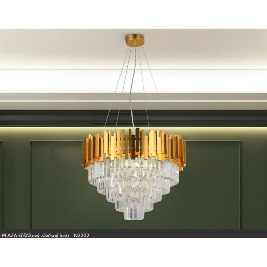 Brilagi - Suspension sur câble PLAZA 9xE14/40W/230V