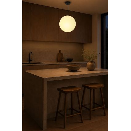 BRILAGI - Suspension sur câble POLOS 1xE27/40W/230V Ø 30 cm noire