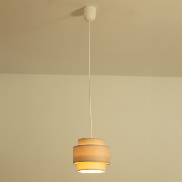 Brilagi - Suspension sur câble RESNA 1xE27/60W/230V Ø 20 cm beige