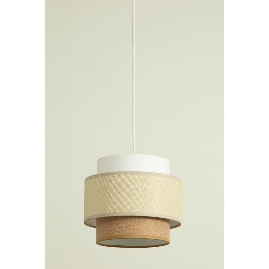 Brilagi - Suspension sur câble RESNA 2xE27/60W/230V Ø 30 cm crème/beige