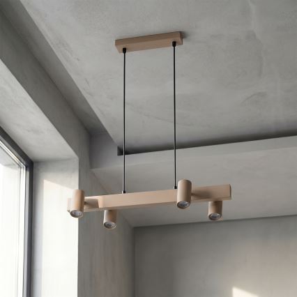 Brilagi - Suspension sur câble SELE 4xGU10/30W/230V beige