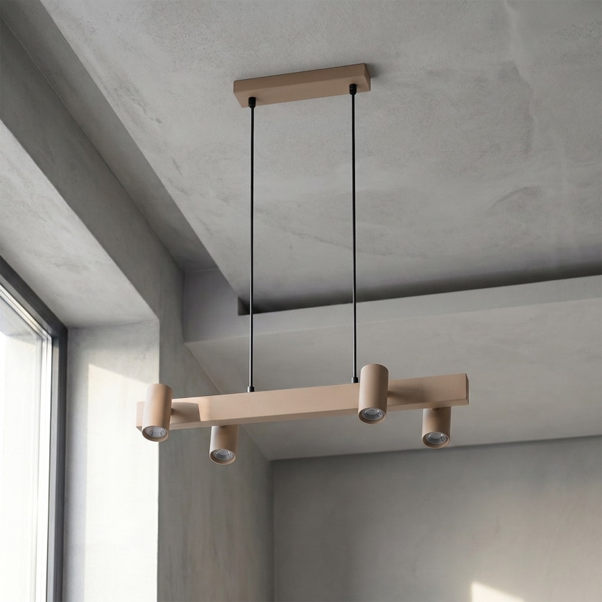 Brilagi - Suspension sur câble SELE 4xGU10/30W/230V beige