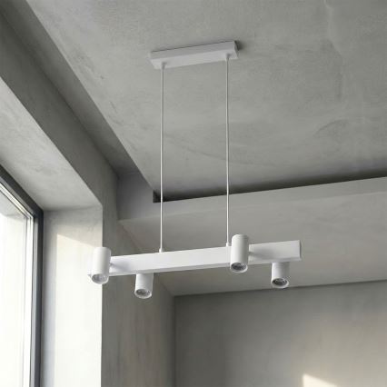 Brilagi - Suspension sur câble SELE 4xGU10/30W/230V blanc