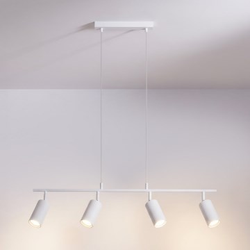 Brilagi - Suspension sur câble SELE 4xGU10/30W/230V blanche