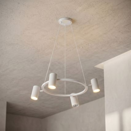 Brilagi - Suspension sur câble SELE 4xGU10/30W/230V blanche