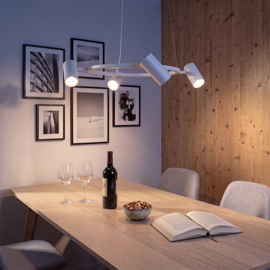 BRILAGI - Suspension sur câble SELE 4xGU10/30W/230V blanche