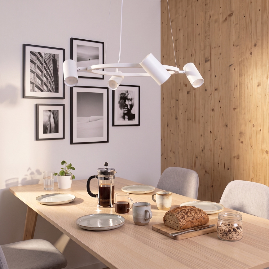 BRILAGI - Suspension sur câble SELE 4xGU10/30W/230V blanche