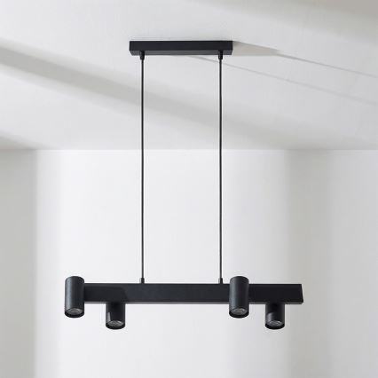 Brilagi - Suspension sur câble SELE 4xGU10/30W/230V noir