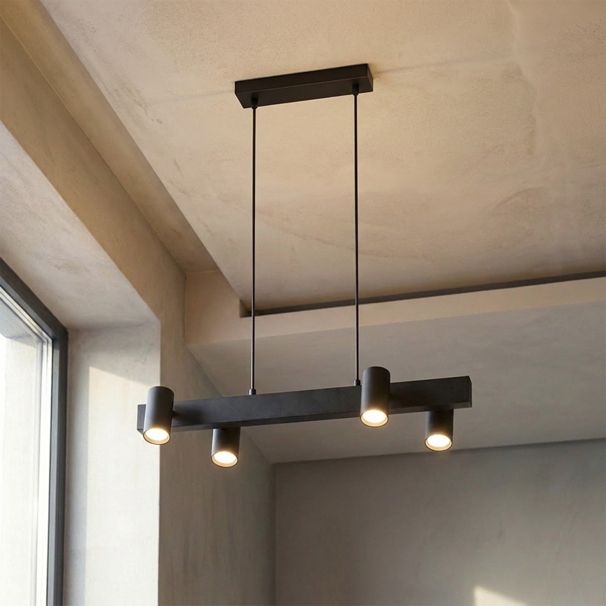 Brilagi - Suspension sur câble SELE 4xGU10/30W/230V noir