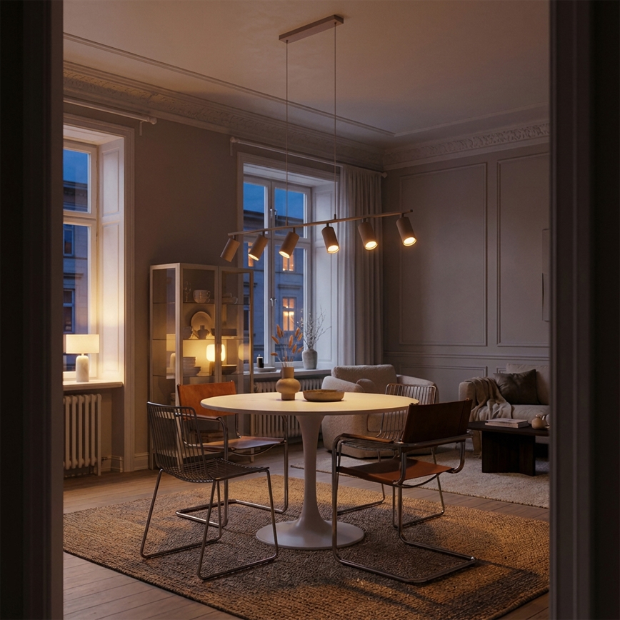 Brilagi - Suspension sur câble SELE 6xGU10/30W/230V beige