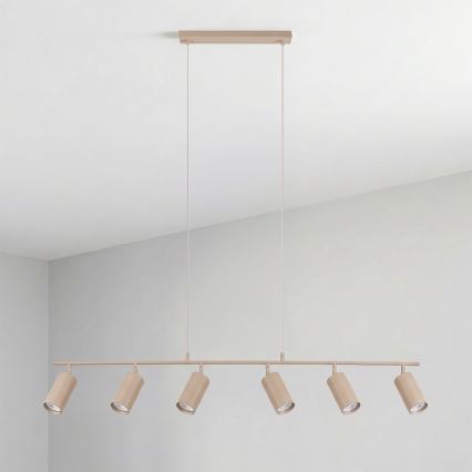 Brilagi - Suspension sur câble SELE 6xGU10/30W/230V beige